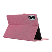 For Honor MagicPad 13 Cloth Texture Horizontal Flip PU + TPU Tablet Case(Rose Red)