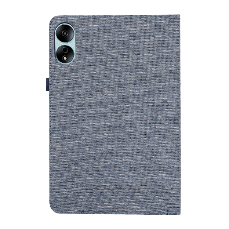 For Honor MagicPad 13 Cloth Texture Horizontal Flip PU + TPU Tablet Case(Deep Blue)