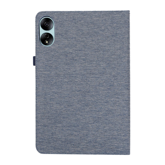For Honor MagicPad 13 Cloth Texture Horizontal Flip PU + TPU Tablet Case(Deep Blue)