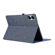 For Honor MagicPad 13 Cloth Texture Horizontal Flip PU + TPU Tablet Case(Deep Blue)