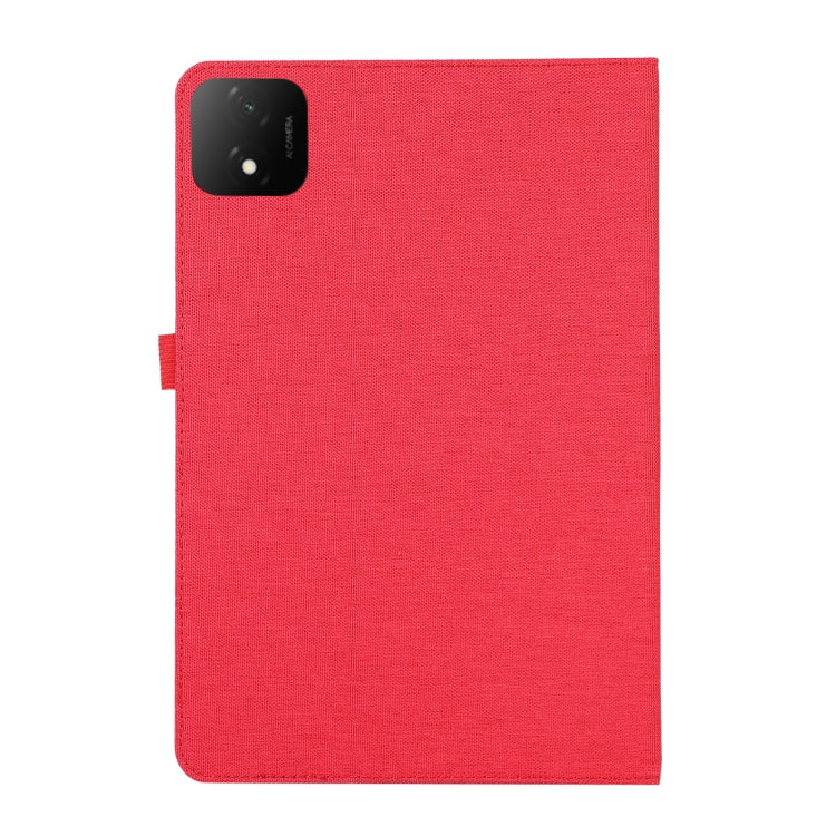For Honor Pad GT Pro Cloth Texture Horizontal Flip PU + TPU Tablet Case(Red)