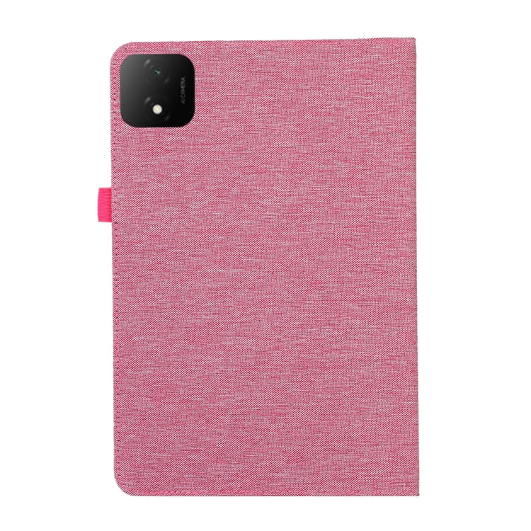 For Honor Pad GT Pro Cloth Texture Horizontal Flip PU + TPU Tablet Case(Rose Red)