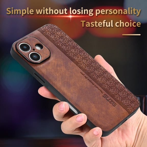 For iPhone 16 Plus AZNS 3D Embossed Skin Feel Phone Case(Sapphire Blue)