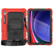 For Samsung Galaxy Tab S9 / S8 / S7 Silicone + PC Tablet Case(Red+Black)