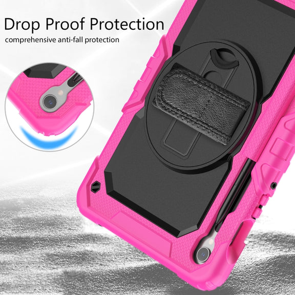 For Samsung Galaxy Tab S9 / S8 / S7 Silicone + PC Tablet Case(Red+Black)