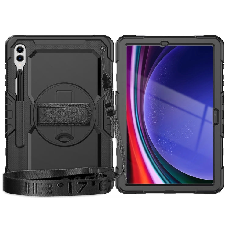For Samsung Galaxy Tab S10+ / S9+ / S9 FE+ Silicone + PC Tablet Case(Black)