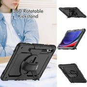 For Samsung Galaxy Tab S10+ / S9+ / S9 FE+ Silicone + PC Tablet Case(Black)