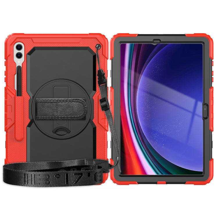 For Samsung Galaxy Tab S10+ / S9+ / S9 FE+ Silicone + PC Tablet Case(Red+Black)