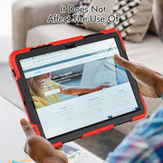 For Samsung Galaxy Tab S10+ / S9+ / S9 FE+ Silicone + PC Tablet Case(Red+Black)