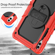 For Samsung Galaxy Tab S10+ / S9+ / S9 FE+ Silicone + PC Tablet Case(Red+Black)