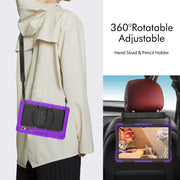 For Samsung Galaxy Tab S9 Ultra / S8 Ultra Silicone + PC Tablet Case(Purple+Black)