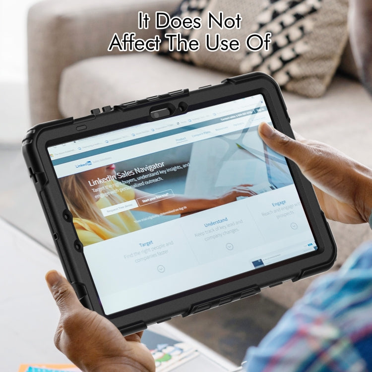 For Samsung Galaxy Tab S9 / S9 FE Silicone + PC Tablet Case(Black)