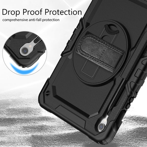 For Samsung Galaxy Tab S9 / S9 FE Silicone + PC Tablet Case(Black)