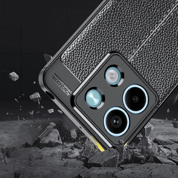 For Xiaomi Redmi Note 13 Litchi Texture Shockproof TPU Phone Case(Black)