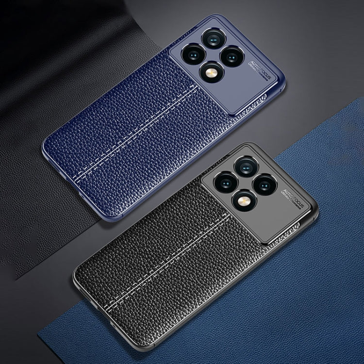 For Xiaomi Redmi K70E Litchi Texture Shockproof TPU Phone Case(Black)