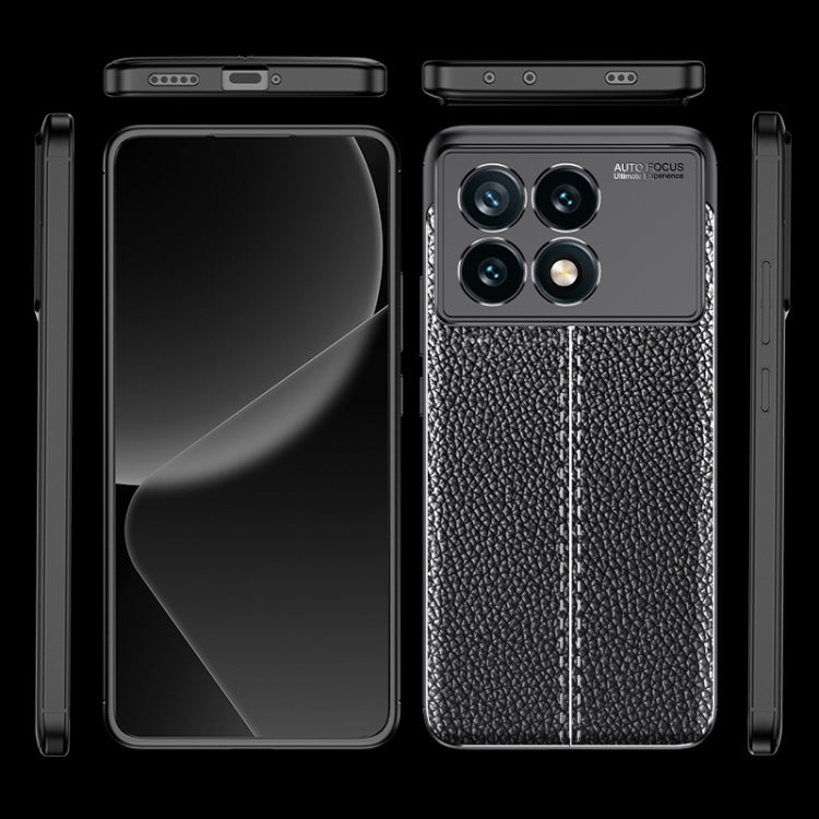For Xiaomi Redmi K70E Litchi Texture Shockproof TPU Phone Case(Black)