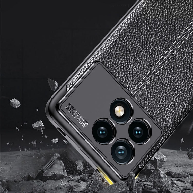 For Xiaomi Redmi K70E Litchi Texture Shockproof TPU Phone Case(Black)