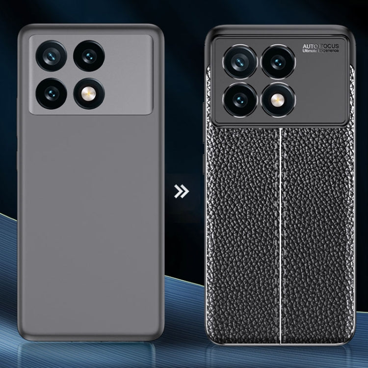 For Xiaomi Redmi K70 Litchi Texture Shockproof TPU Phone Case(Black)