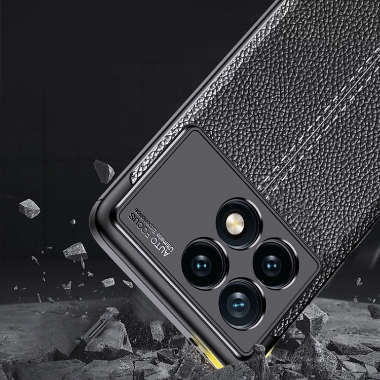 For Xiaomi Redmi K70 Pro Litchi Texture Shockproof TPU Phone Case(Blue)