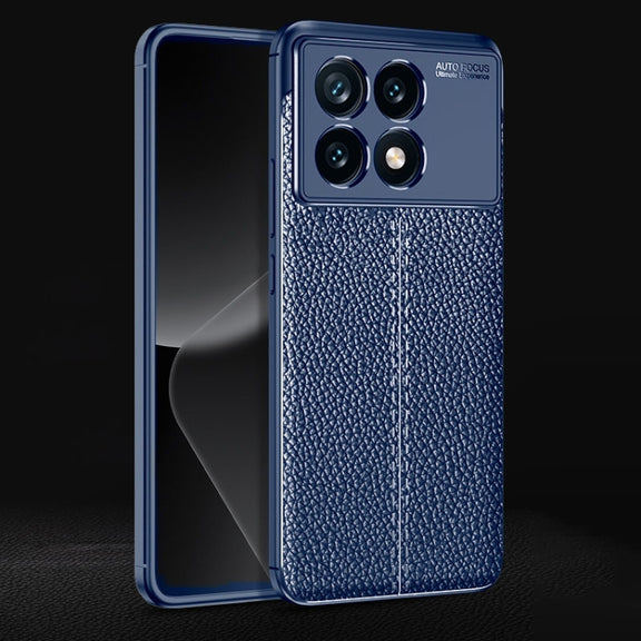 For Xiaomi Redmi K70 Pro Litchi Texture Shockproof TPU Phone Case(Blue)