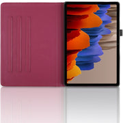 For Samsung Galaxy Tab S10+ / S9+ / S8+ Tree Life Embossed Rotation Leather Tablet Case(Red)