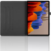 For Samsung Galaxy Tab S9+ / S8+ / S7+ Tree Life Embossed Rotation Leather Tablet Case(Black)