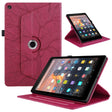For Amazon Kindle Fire HD8 2015-2019 Tree Life Embossed Rotation Leather Tablet Case(Red) - Amazon by PMC TechLife | Online Shopping South Africa | PMC TechLife | Buy Now Pay Later Mobicred