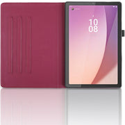 For Lenovo Tab M9 Tree Life Embossed Rotation Leather Tablet Case(Red)