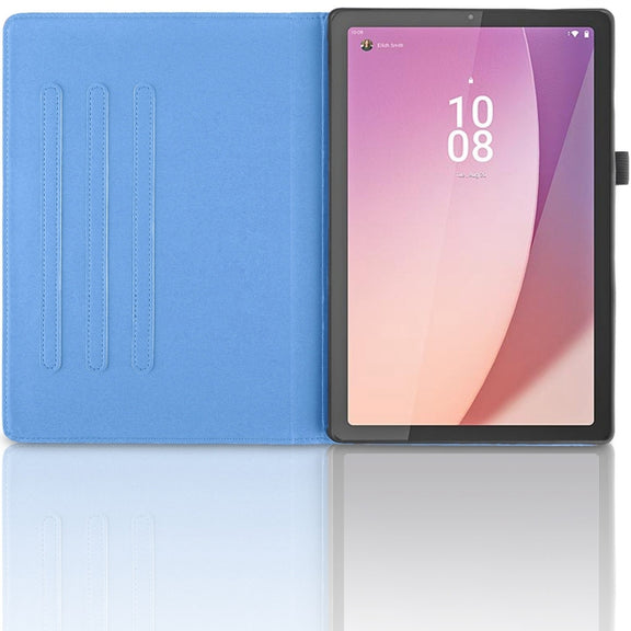For Lenovo Tab M9 Tree Life Embossed Rotation Leather Tablet Case(Blue)