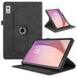 For Lenovo Tab M9 Tree Life Embossed Rotation Leather Tablet Case(Black) - Lenovo by PMC TechLife | Online Shopping South Africa | PMC TechLife | Buy Now Pay Later Mobicred