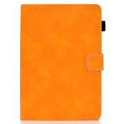 For 10 inch Tablet PC Universal Cowhide Texture Horizontal Flip Leather Case with Holder & Card Slots & Pen Slot(Khaki)