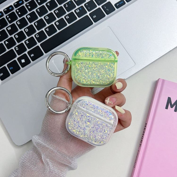 For AirPods Pro Flash Diamond Epoxy Bluetooth Earphone Protective Case(Pink)