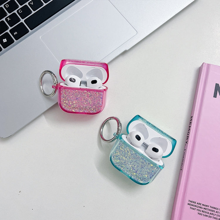 For AirPods Pro 2 Flash Diamond Epoxy Bluetooth Earphone Protective Case(Pink)