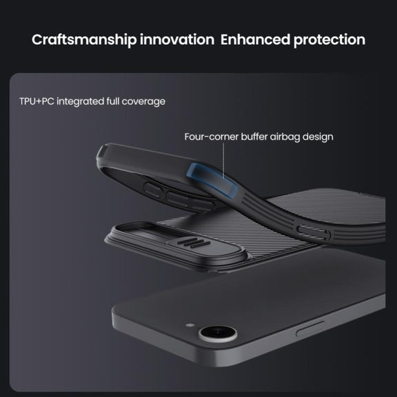 For iPhone 16e NILLKIN CamShield Pro PC Phone Case(Blue)