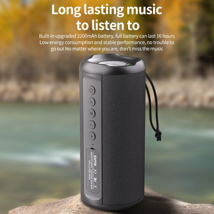 Zealot S46 TWS Portable Wireless Bluetooth Speaker with Colorful Light(Blue)