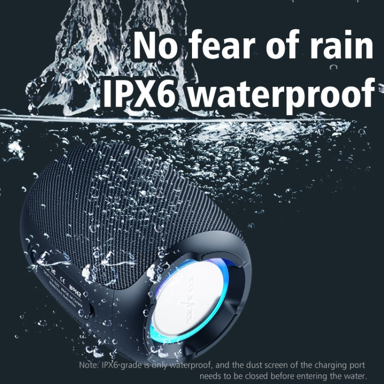 Zealot S53 IPX6 Water-resistant Portable Colorful Wireless Bluetooth Speaker(Red)