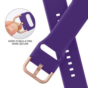 For Apple Watch Ultra 49mm Pin Buckle Silicone Watch Band(Purple)