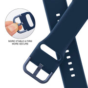 For Apple Watch Ultra 49mm Pin Buckle Silicone Watch Band(Abyss Blue)
