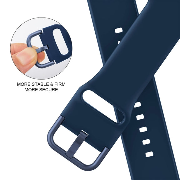 For Apple Watch Ultra 49mm Pin Buckle Silicone Watch Band(Abyss Blue)