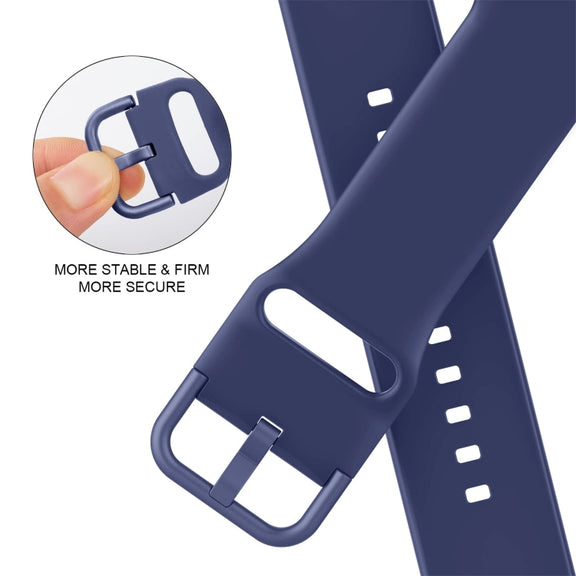 For Apple Watch Series 8 45mm Pin Buckle Silicone Watch Band(Violet Gray)