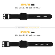 For Apple Watch SE 2022 40mm Pin Buckle Silicone Watch Band(Black)