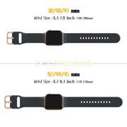 For Apple Watch SE 2022 40mm Pin Buckle Silicone Watch Band(Dark Grey)