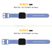 For Apple Watch SE 44mm Pin Buckle Silicone Watch Band(Cyan Blue)