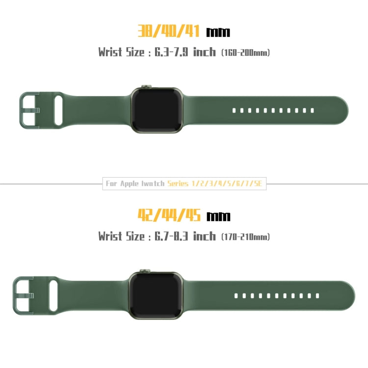 For Apple Watch Series 2 42mm Pin Buckle Silicone Watch Band(Clover)