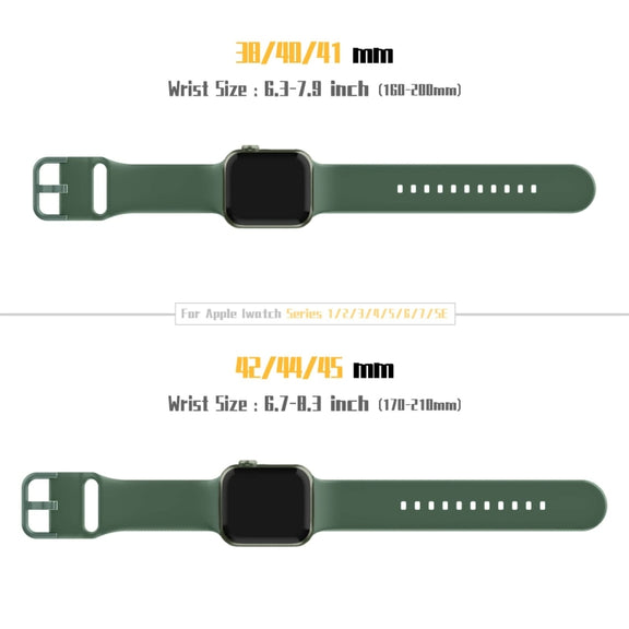 For Apple Watch Series 2 42mm Pin Buckle Silicone Watch Band(Clover)