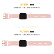 For Apple Watch Series 2 42mm Pin Buckle Silicone Watch Band(Pink)