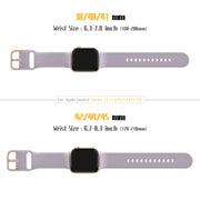For Apple Watch Series 2 38mm Pin Buckle Silicone Watch Band(Baby Purple)