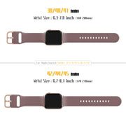 For Apple Watch Series 2 38mm Pin Buckle Silicone Watch Band(Smoked Purple)