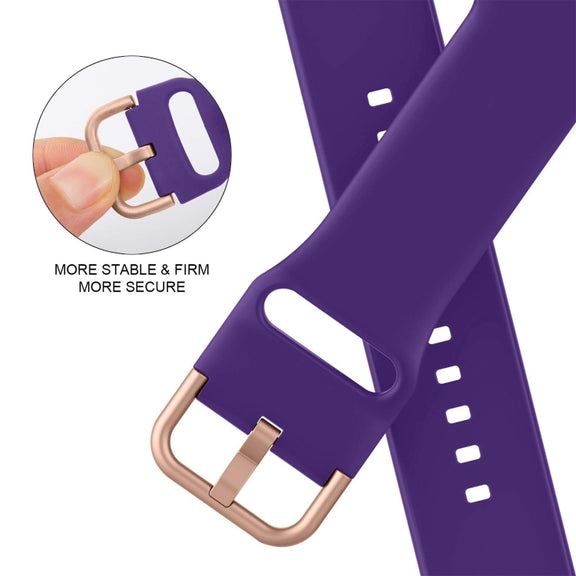 For Apple Watch Ultra 2 49mm Pin Buckle Silicone Watch Band(Purple)