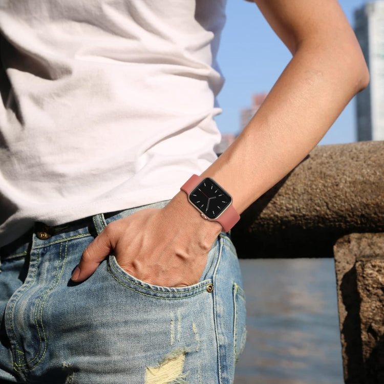 For Apple Watch Ultra 2 49mm Pin Buckle Silicone Watch Band(Coral)